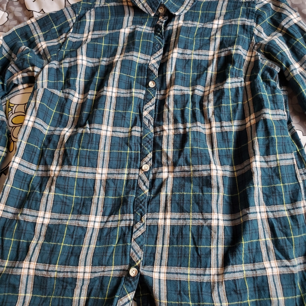Plaid flannel top